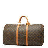 ルイ ヴィトン モノグラム キーポル バンドリエール 55 ボストンバッグ ショルダーバッグ 2WAY M41414 ブラウン PVC レザー レディース LOUIS VUITTON 【中古】